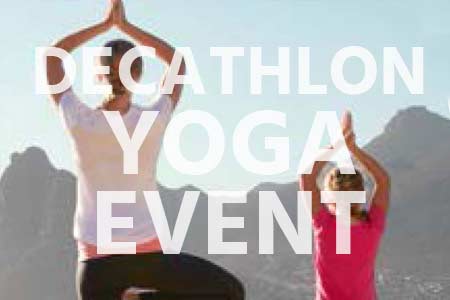 Decathlon Yoga-Event mit Emba!